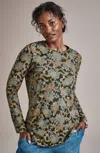 Jjill J.jill Pure Jill Long-sleeve Shirttail Tee In Multi