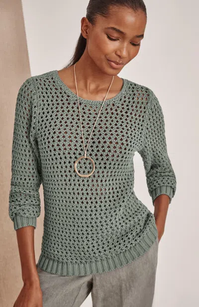 Jjill Pure Jill Open-texture Sweater Pullover