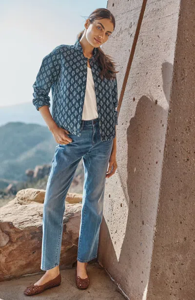 Jjill Pure Jill Quilted Snap-front Jacket