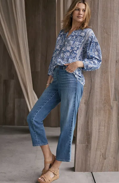 Jjill J.jill Pure Jill Relaxed Pull-on Jeans In Aspen Wash