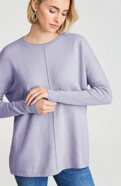 Jjill J.jill Pure Jill Relaxed Pullover Sweater In Purple