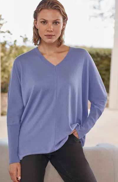 Jjill J.jill Pure Jill Ribbed-cuffs V-neck Pullover