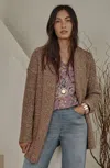 Jjill J.jill Pure Jill Ribbed-texture Shawl-collar Cardi In Light Toffee Multi