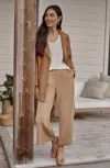 Jjill J.jill Pure Jill Sand-washed Full-leg Crops In Soft Timber