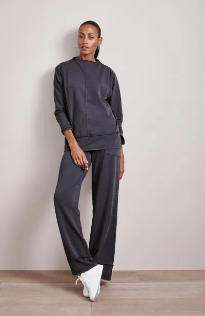 Jjill J.jill Pure Jill Seamed French Terry Top In Gray