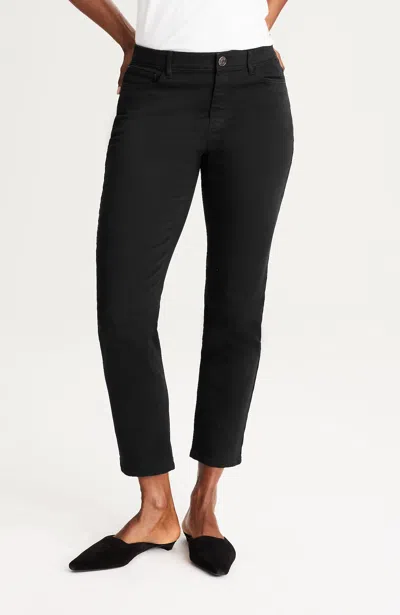 Jjill J.jill Pure Jill Soft Slim-leg Jeans In Black