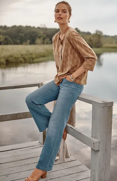 Jjill J.jill Pure Jill Soft Wide-leg Jeans In Lake Vaughan Wash