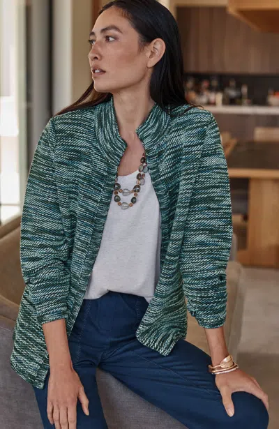 Jjill J.jill Pure Jill Space-dyed Textured Cardi