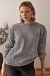 Jjill J.jill Pure Jill Stonewashed Textured Sweater