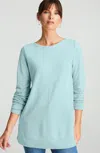 Jjill J.jill Pure Jill Tea-dyed Boat-neck Tunic In Multi