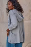 Jjill J.jill Wearever Open-front Marled Jacket In Light Zinc,nightengale