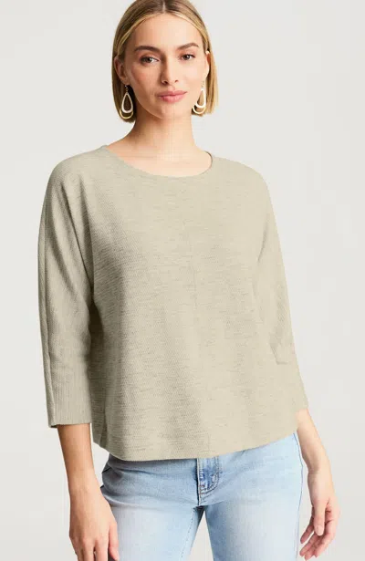 Jjill Pure Jill Textured-knit Top In Neutral