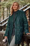 Jjill J.jill Quilted Puffer Coat In Dark Teal