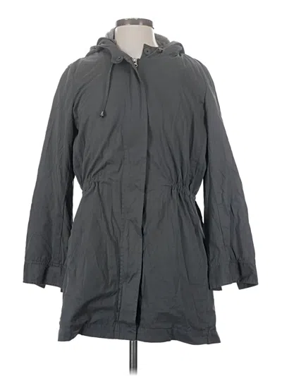 Pre-owned Jjill Raincoat In Gray