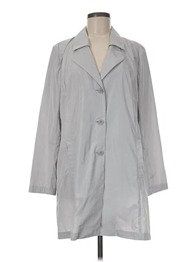 Pre-owned Jjill Raincoat In Gray