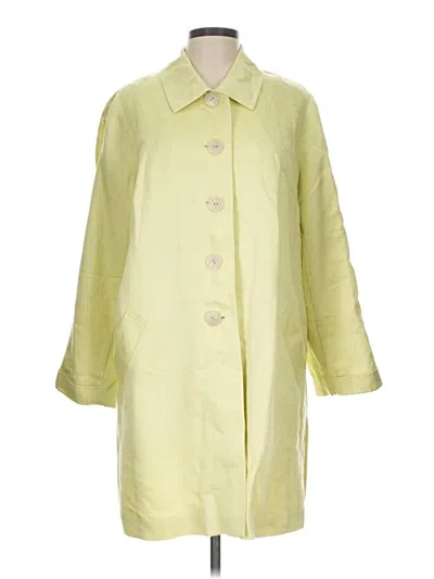 Pre-owned Jjill Raincoat In Green