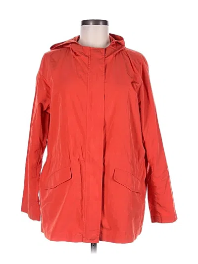 Pre-owned Jjill Raincoat In Red