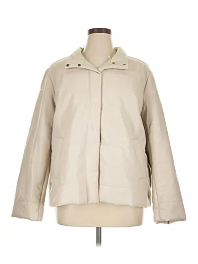 Pre-owned Jjill Raincoat In White