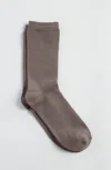 Jjill J.jill Rayon From Bamboo-blend Crew Socks In Gray