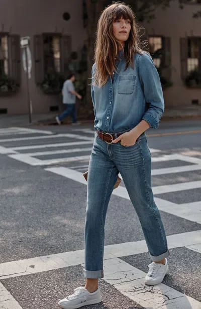 Jjill J.jill Relaxed Boyfriend Jeans In Surfside Wash