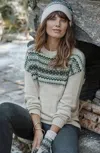 Jjill J.jill Relaxed Fair Isle Sweater In Oatmeal Heather Multi