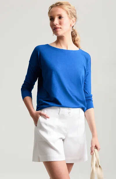 Jjill Relaxed Jersey Tee Shirt In Blue
