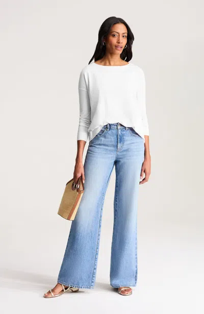 Jjill Relaxed Jersey Tee Shirt In White