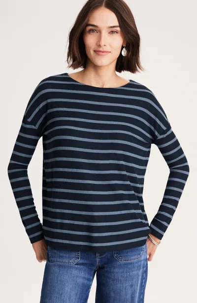 Jjill J.jill Relaxed Rib Tee In Multi