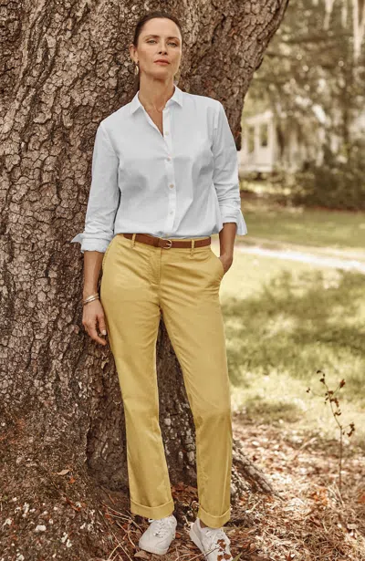 Jjill J.jill Relaxed Straight-leg Chino Pants In Light Harvest Sun