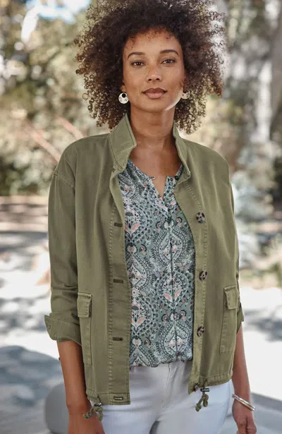 Jjill J.jill Relaxed Utility Jacket In Light Lichen