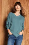 Jjill J.jill Relaxed Waffle Top In Blue