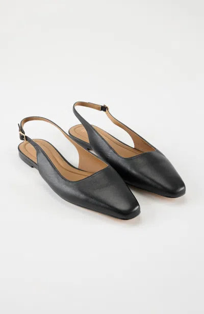 Jjill Riley Slingback Flats In Black