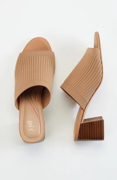 Jjill J.jill Rory Ribbed Block Heels In Light Topaz