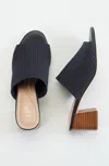 Jjill J.jill Rory Ribbed Block Heels In Navy Blue