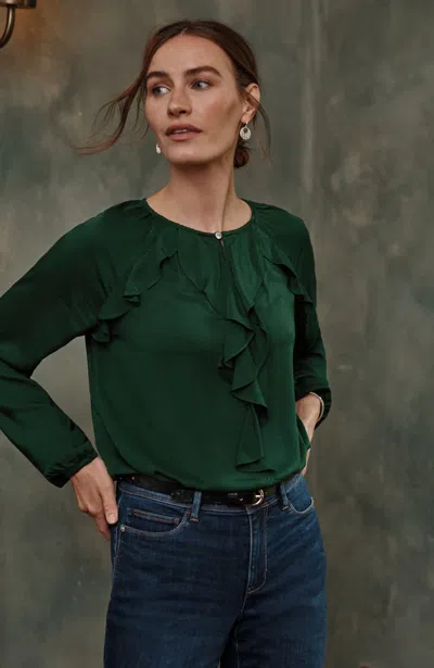 Jjill J.jill Ruffled Satin Top