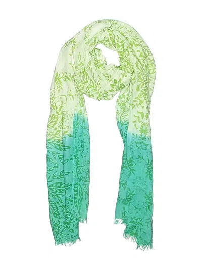 Pre-owned Jjill Scarf In Green