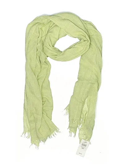 Pre-owned Jjill Scarf In Green