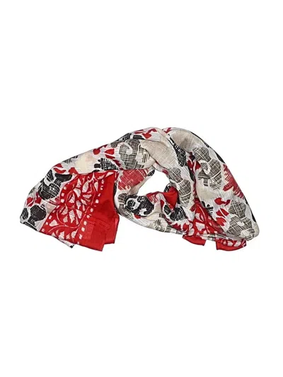 Pre-owned Jjill Scarf In Red