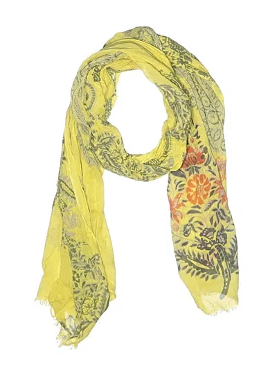 Pre-owned Jjill Scarf In Yellow