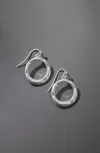 Jjill J.jill Sculptural Metal Rings Earrings In Silver