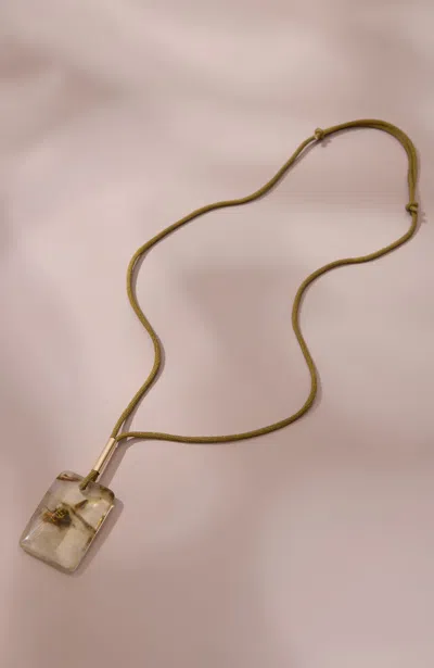 Jjill J.jill Semiprecious Corded Pendant Necklace In Multi