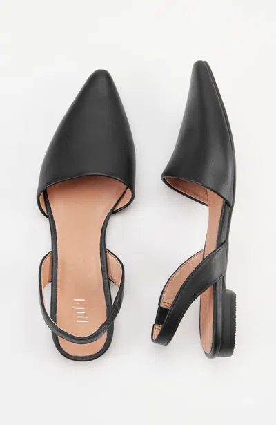 Jjill J.jill Serena Slingback Flats In Black