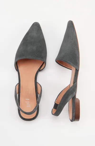 Jjill J.jill Serena Slingback Flats In Grey Lead