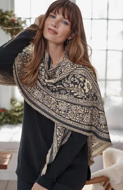 Jjill J.jill Shimmering Triangle Scarf In Multi