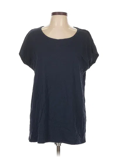 Pre-owned Jjill Short Sleeve T-shirt In Blue