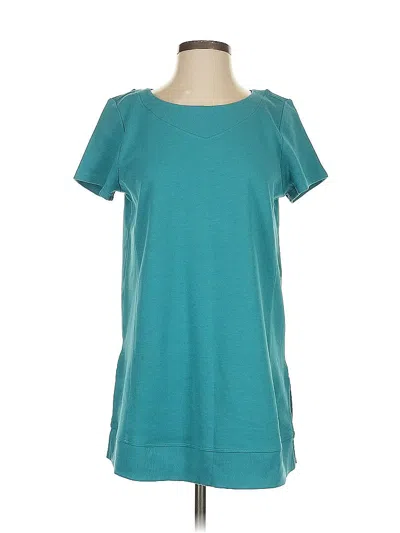 Pre-owned Jjill Short Sleeve T-shirt In Blue