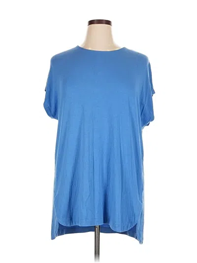 Pre-owned Jjill Short Sleeve T-shirt In Blue