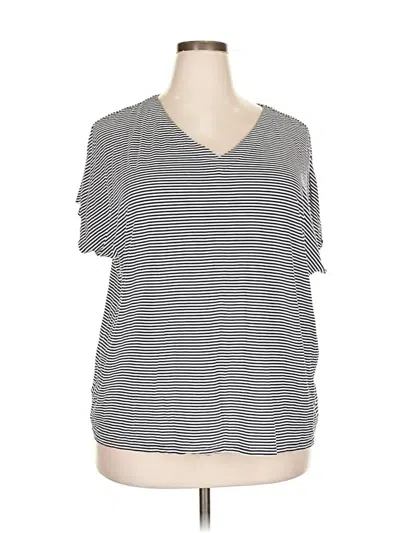 Pre-owned Jjill Short Sleeve T-shirt In Gray