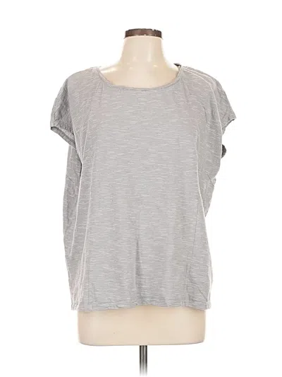 Pre-owned Jjill Short Sleeve T-shirt In Gray