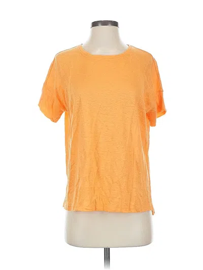 Pre-owned Jjill Short Sleeve T-shirt In Orange
